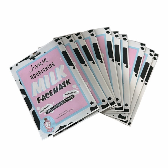 J-Mask Nourishing Milk Face Mask Korean skincare pack of 30 masks - Picture 3 of 3